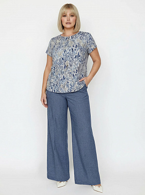 Брюки женские классические синие